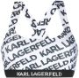 Karl Lagerfeld Sport-bh met logoprint Wit - Thumbnail 1