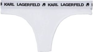 Karl Lagerfeld String met logoband Wit