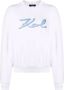 Karl Lagerfeld Sweater met geborduurd logo Wit - Thumbnail 1