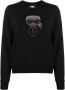Karl Lagerfeld Sweater met glitter Zwart - Thumbnail 1