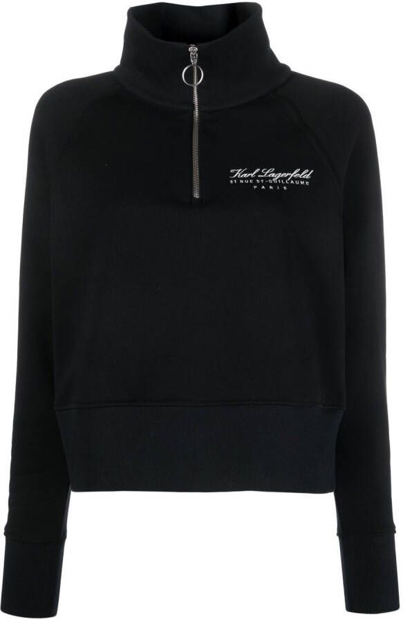 Karl Lagerfeld Sweater met logoprint Zwart