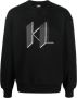 Karl Lagerfeld Sweater met logoprint Zwart - Thumbnail 1