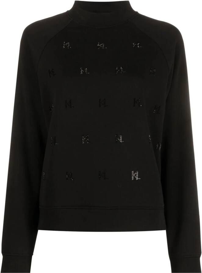 Karl Lagerfeld Sweater met monogram Zwart