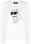 Karl Lagerfeld Ikon 2.0 Choupette sweater Wit - Thumbnail 1