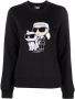 Karl Lagerfeld Ikon sweater van biologisch katoen Zwart - Thumbnail 1