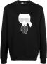 Karl Lagerfeld Sweater met ronde hals Zwart - Thumbnail 1