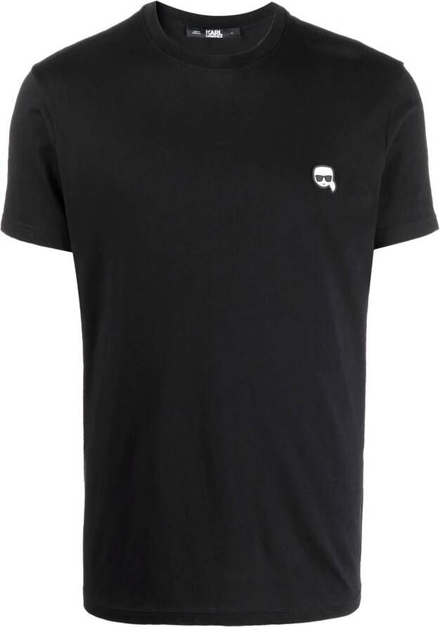 Karl Lagerfeld T-shirt met borduurwerk Zwart