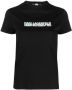Karl Lagerfeld T-shirt van biologisch katoen Zwart - Thumbnail 1