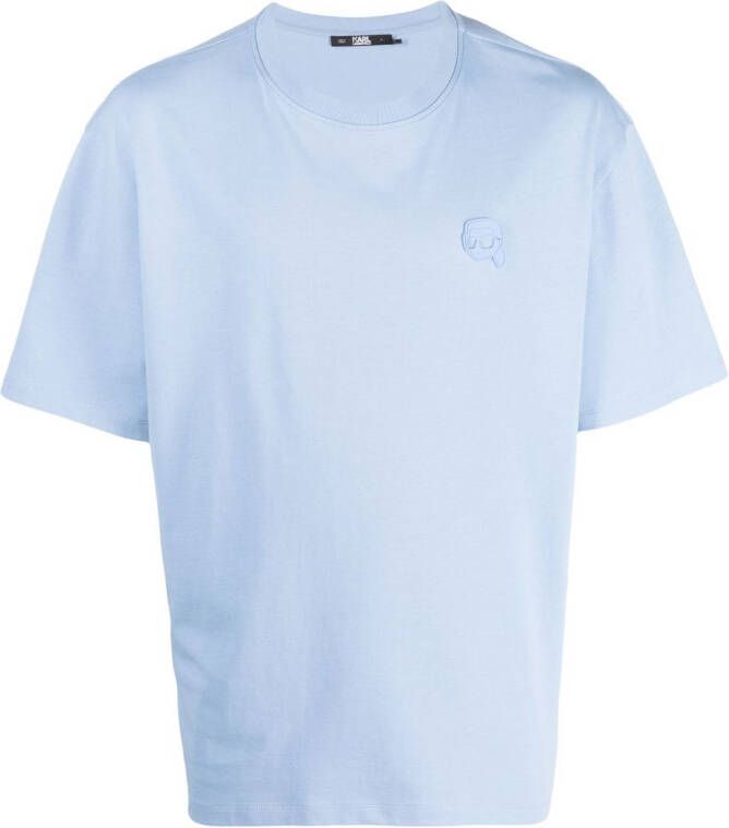 Karl Lagerfeld T-shirt met korte mouwen Blauw