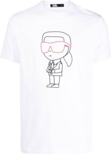 Karl Lagerfeld T-shirt met korte mouwen Wit