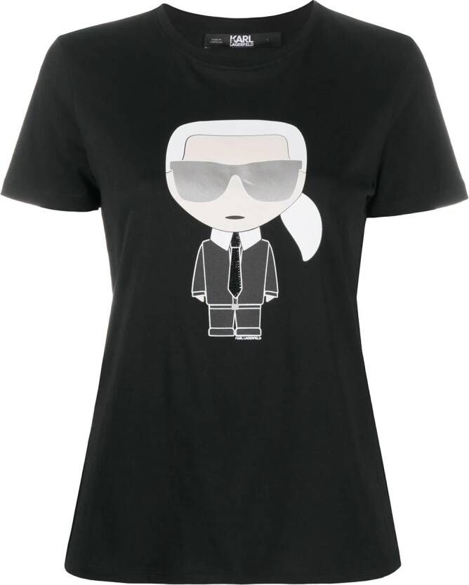 Karl Lagerfeld T-shirt met korte mouwen Zwart
