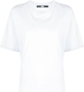 Karl Lagerfeld T-shirt met logo Blauw