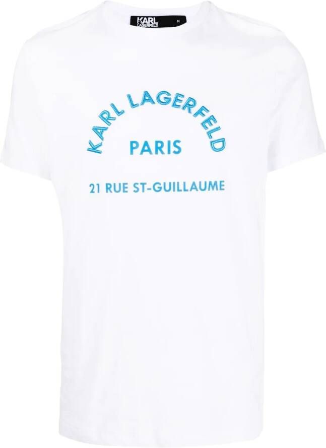 Karl Lagerfeld T-shirt met logo Wit