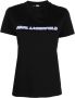Karl Lagerfeld T-shirt met logo Zwart - Thumbnail 1