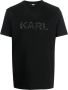 Karl Lagerfeld T-shirt met logopatch Zwart - Thumbnail 1