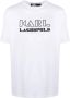 Karl Lagerfeld T-shirt met logoprint Wit - Thumbnail 1