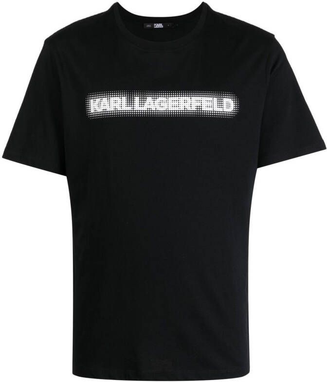 Karl Lagerfeld T-shirt met logoprint Zwart