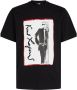 Karl Lagerfeld T-shirt met logoprint Zwart - Thumbnail 1