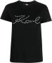 Karl Lagerfeld T-shirt met logoprint Zwart - Thumbnail 1
