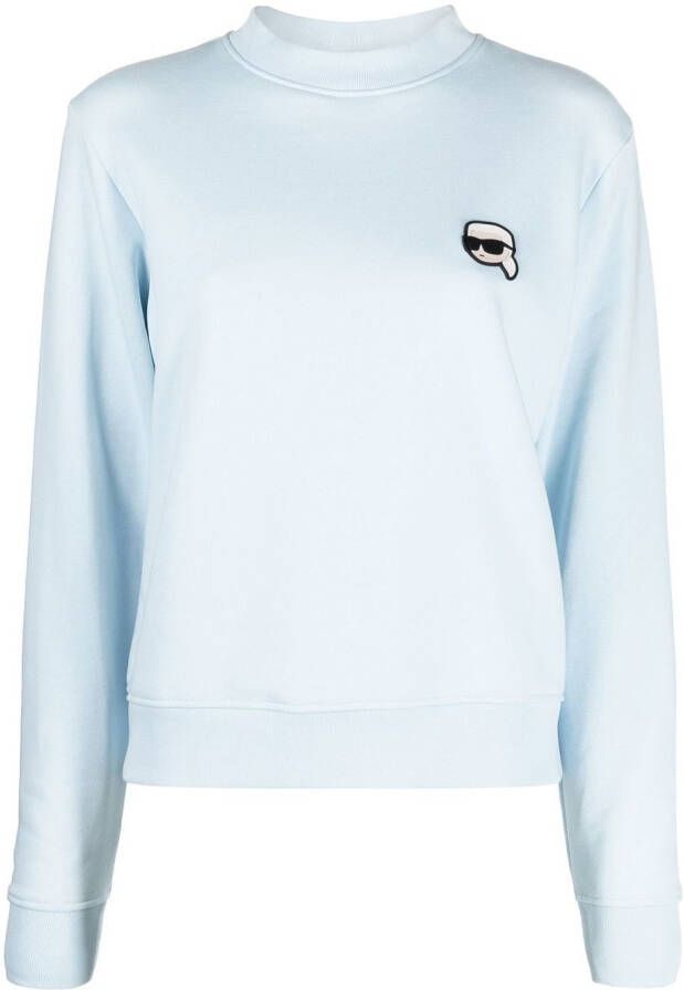 Karl Lagerfeld T-shirt van biologisch katoen Blauw