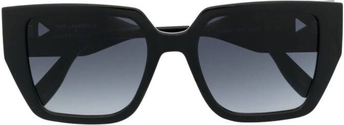 Karl Lagerfeld Zonnebril met vierkant montuur Zwart