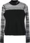 Karl Lagerfeld Top met geborduurd logo Zwart - Thumbnail 1
