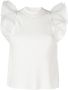 Karl Lagerfeld Top met pofmouwen Wit - Thumbnail 1