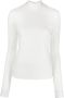 Karl Lagerfeld Top met textuur Wit - Thumbnail 1