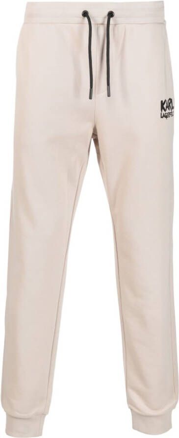 Karl Lagerfeld Trainingsbroek met logoprint Beige