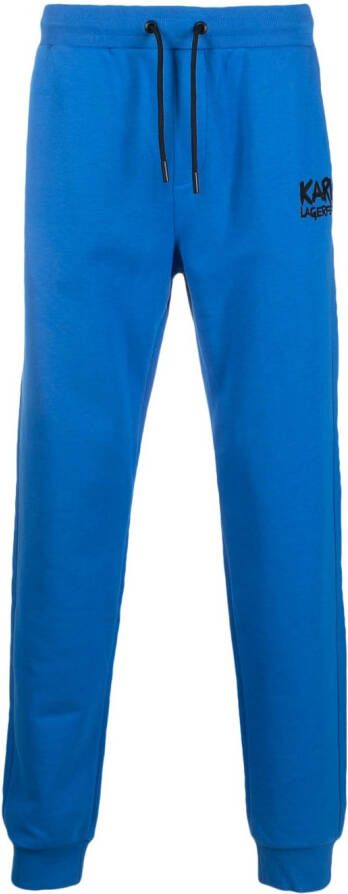 Karl Lagerfeld Trainingsbroek met logoprint Blauw
