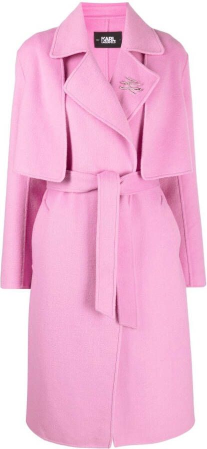 Karl Lagerfeld Trenchcoat Roze