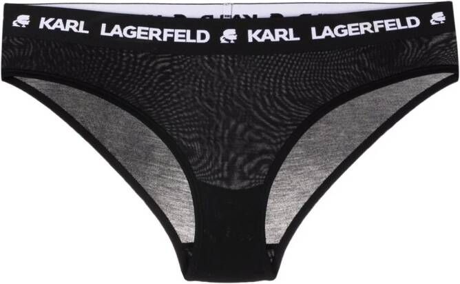 Karl Lagerfeld Twee kanten slips Zwart