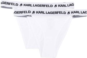 Karl Lagerfeld Set van twee slips Wit