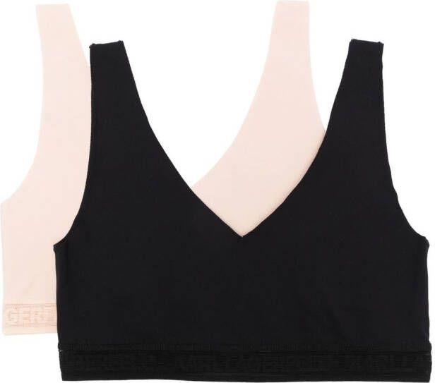 Karl Lagerfeld Bralette met logo Zwart