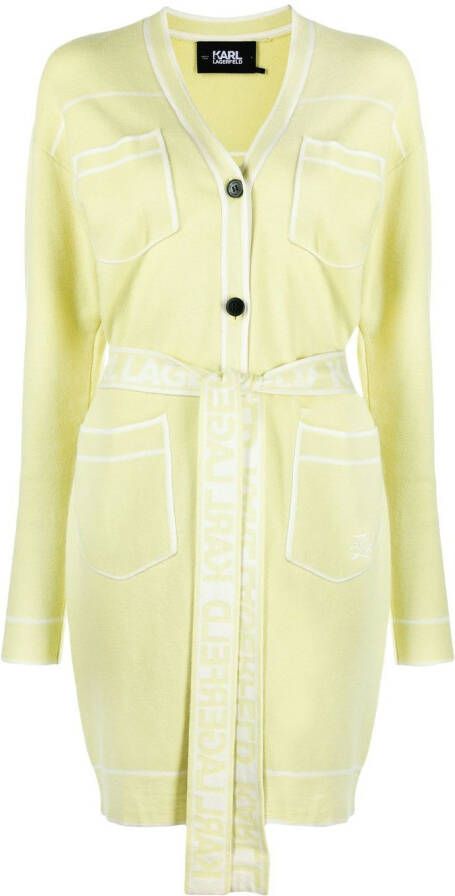 Karl Lagerfeld Vestjurk met ceintuur Groen