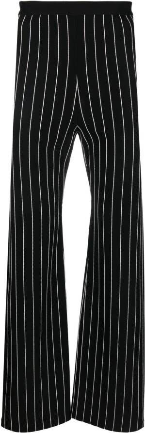 Karl Lagerfeld x Alled-Martinez krijtstreep pantalon Zwart