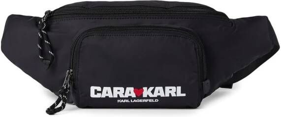 Karl Lagerfeld x Cara Delevigne Packable heuptas Zwart
