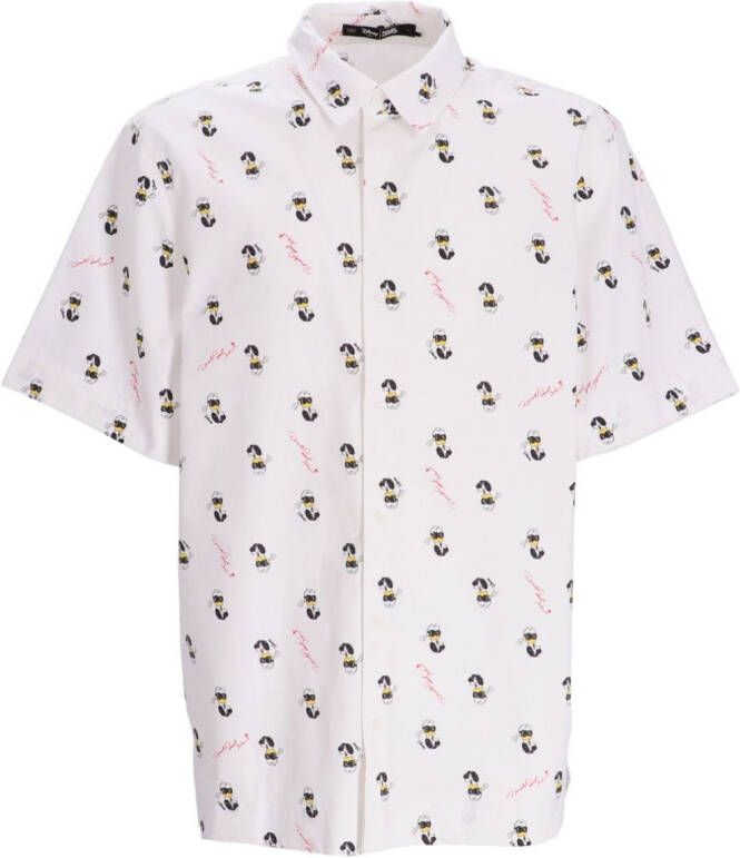 Karl Lagerfeld x Disney overhemd met korte mouwen Wit