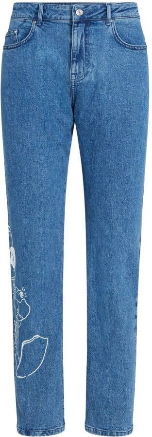 Karl Lagerfeld x Disney straight jeans Blauw