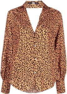 Karl Lagerfeld Zijden blouse Oranje