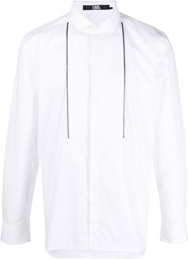 Karl Lagerfeld Overhemd met rits Wit