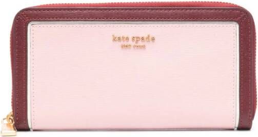 Kate Spade Morgan portemonnee met colourblocking Roze