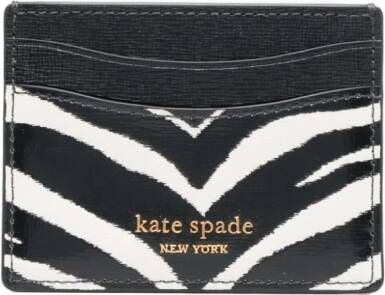 Kate Spade Pasjeshouder met zebraprint Zwart