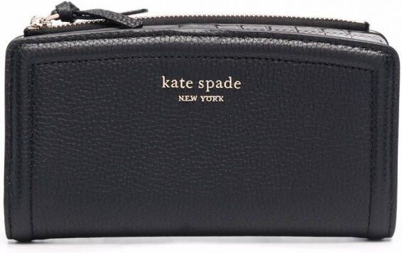 Kate Spade Portemonnee met logo Zwart