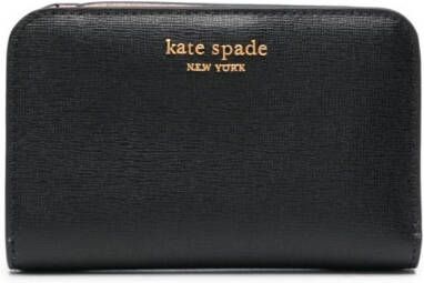 Kate Spade Portemonnee met logoplakkaat Zwart