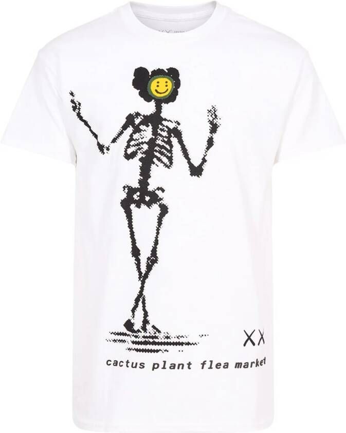 KAWS x Cactus Plant Flea Market T-shirt Wit