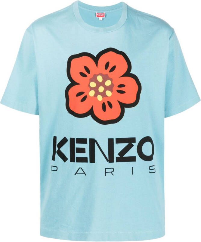 Kenzo T-shirt met print Blauw