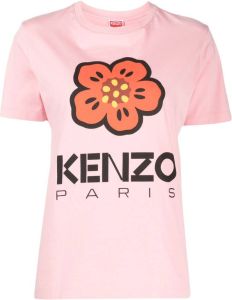 Kenzo Boke Flower cotton T-shirt Roze