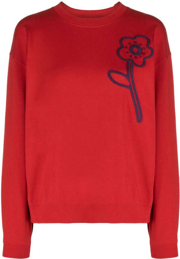 Kenzo Sweater met bloemenprint Rood