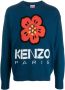 Kenzo Boke Flower intarsia trui Blauw - Thumbnail 1